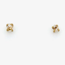 Load image into Gallery viewer, herkimer diamond 14k gold studs
